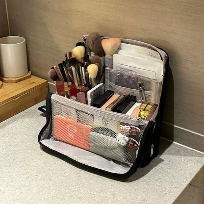 🔥Portable Large Capacity Standing Makeup Bag