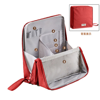 🔥Portable Large Capacity Standing Makeup Bag