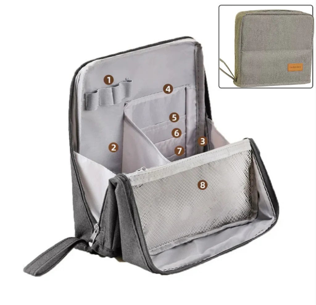 🔥Portable Large Capacity Standing Makeup Bag